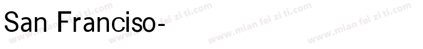 San Franciso字体转换
